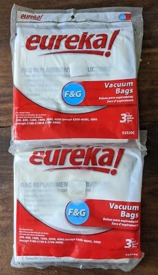 Eureka F & G Vacuum bags (6 bag Lot) Genuine Part #52320C SEALED NEW - Image 1 of 2