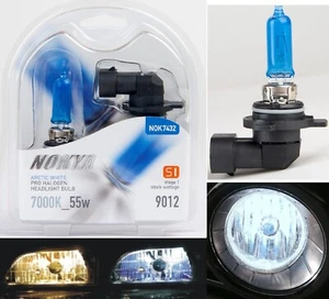 Nokya 7000K White 9012 HIR2 Nok7432 55W Two Bulbs Headlight Low Beam Replacement - Picture 1 of 12