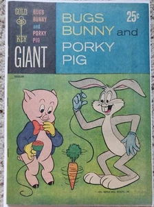 BUGS CONENY & PORKY PIG #1 EN MUY BUEN ESTADO 8,0 LLAVE DORADA 1965 - Imagen 1 de 2
