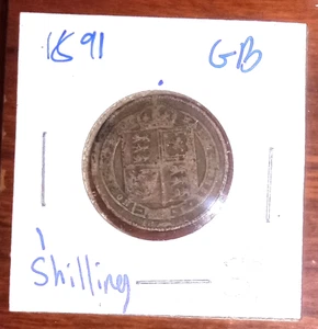 UNITED KINGDOM 1891 1 Shilling; In Nice Shape, Historical, and FREE SHIPPING!! - Picture 1 of 2