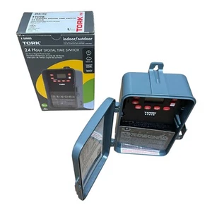 Interruptor de tiempo digital 24 horas Tork E101B. Interior/Exterior NEMA 3R 120-277V - Imagen 1 de 15