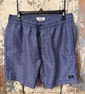 Jack Spade Men's Swim Shorts, blue plaid, size Large - Picture 1 of 7