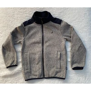Nautica Long Sleeve Full Zip Fleece Jacket Trim Details Pockets Youth Size 6 - Picture 1 of 8