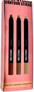 MAX STUDIO Contour/Make Up Sticks Set of 3 -Contour-Bronzer-Highlighter 3g each - Picture 1 of 3