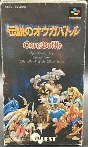 Nintendo Famicom SNES - Ogre Battle: The March of the Black Queen Japan Edition