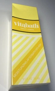 Vitabath 9.5 Oz Moisturizing Afterbath splash Tangy Lemon NOS - Picture 1 of 4