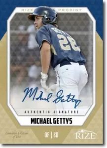 MICHAEL GETTYS 2014 Rize Rookie Autograph GOLD AUTO PRODIGY RC LE/200 - Picture 1 of 1