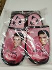 New Elvis Presley Slippers Pink Cadillac One Size Fits Most Night Slip On Shoes