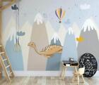 3D Snow Mountain R598 Wallpaper Wall Mural Self-adhesive Removable Panda