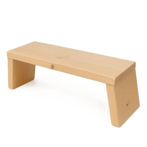 Panchetta per La Meditazione, Panca Da Meditazione in Legno Di Abete Levigato, L - Foto 1 di 12