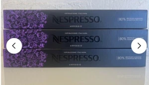 3x Nespresso Ispirazione Arpeggio Dark Roast Coffee 30 Capsules Pods BB. 2024 - Picture 1 of 2