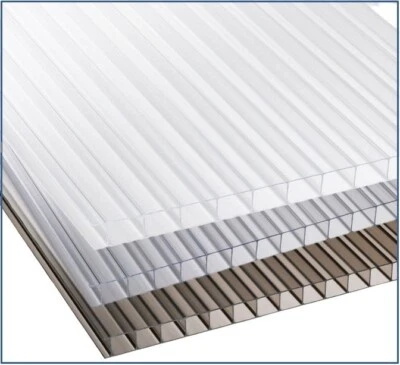 MARLON Polycarbonate Roofing Sheets 10mm Clear Bronze Opal - Many Roofing Panel Sizes