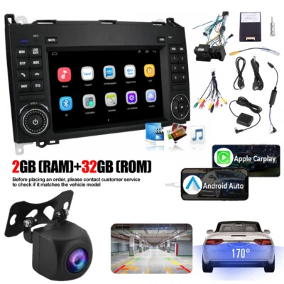 Autoradio Für Mercedes-Benz A/B W169 W639 W245 GPS Navi Android 12.0 W/ Kamera - Bild 1 von 4