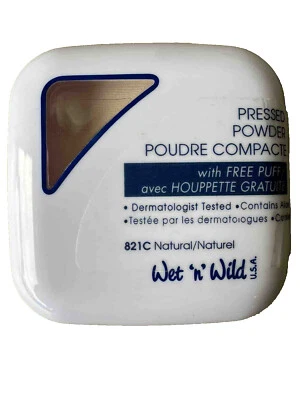 Wet N Wild Pressed Powder 821C Natural RARE Vintage 2003 HTF NOS - Image 1 of 2