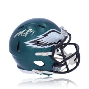 Mini casco Michael Vick Philadelphia Eagles autografato velocità Beckett - Foto 1 di 1
