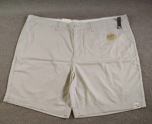 Sonoma Big Tall Everyday Chino Shorts Mens 52x9 Beige Heavily Wash Soft Feel NEW - Picture 1 of 7