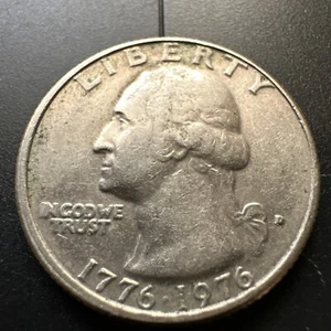 1776-1976 D BICENTENNIAL QUARTER DOUBLE DIE OBVERSE & REVERSE ERROR! - Picture 1 of 14