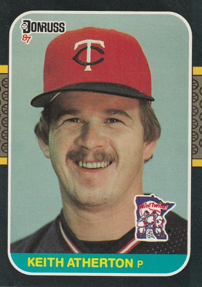 FREE SHIPPING-MINT-1987 Donruss Keith Atherton #272 TWINS PLUS BONUS CARDS - Image 1 of 1