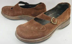 Dansko Fran Women's Mary Jane Shoes Brown Suede Leather Buckle 7-7.5M 38EU - Picture 1 of 11