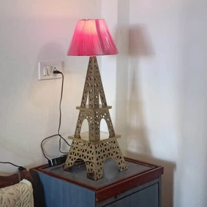 Eiffel Tower Brass Antique Foldable Table Lamp Study Living Bed Room Mid Century - Picture 1 of 6