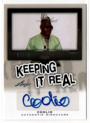 2013 Leaf Pop Century Keeping it Real Coolio Rapper Autograph Card KR-C1 /25 - Image 1 of 2