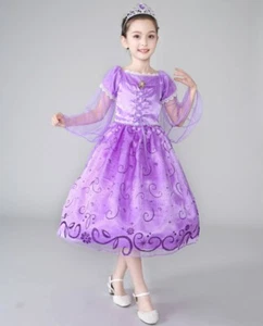 NEW Kids Girls Princess Costume Fairytale Dress Up Rapunzel size 3-8 years - Picture 1 of 5