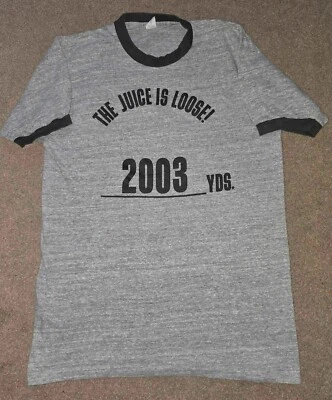 Camisa De Colección 1973 The Juice is Loose 2003 Yardas OJ Simpson Timbre XL Buffalo Bills Foto 1 de 4