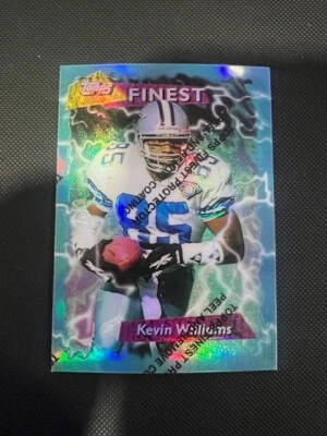 1995 Finest NFL Football Refractor # 174 Kevin Williams Dallas Cowboys - Image 1 of 3