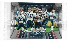 Upper Deck 2005 3 1/2 x 5 Super Bowl XXXIX Champions Card Patriots SIGILLATO - Foto 1 di 2