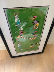 Bugs Bunny & Daffy Duck signed Friz Freleng Golf - Picture 1 of 4