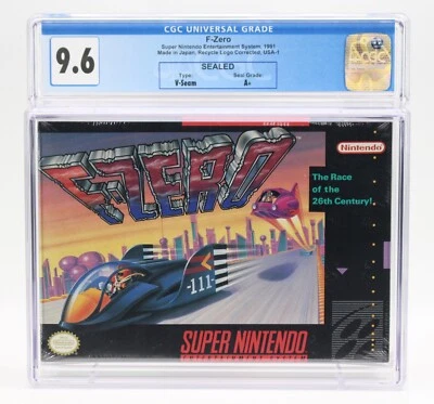 F-Zero (Nintendo SNES, 1991) -Not WATA- CGC 9.6 Sealed A+ - 1st Captain Falcon! - Image 1 of 2