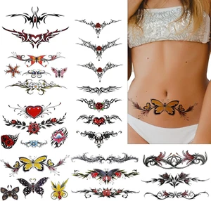 8 Sheets Bell Temporary Tattoos for Women Sexy Temporary Tattoos Stickers Large - Picture 1 of 11