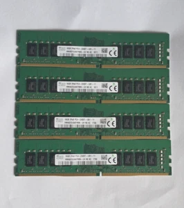 64GB (4x16GB) SK hynix 2Rx8 PC4-2400T DDR4 HMA82GU6AFR8N-UH DESKTOP RAM 01AG806 - Picture 1 of 1