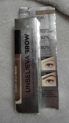 New L'Oréal Unbelieva Brow Longwear Brow Gel 565 Light Brunette 0.15fl oz/4.5ml - Image 1 of 2