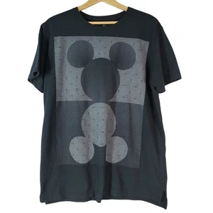 Disney Parks Mickey Mouse T Shirt Black Large Short Sleeve Spiral Silhouette - Picture 1 of 6
