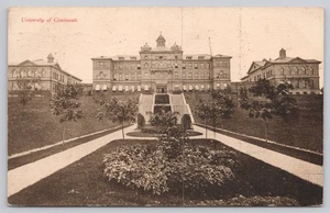 Cincinnati Ohio OH University Main Building Historic Campus DB Postcard - Picture 1 of 2