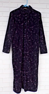 Vintage Talbots Damen Größe 4 Langarm Cord Blumendruck Kleid - Bild 1 von 16