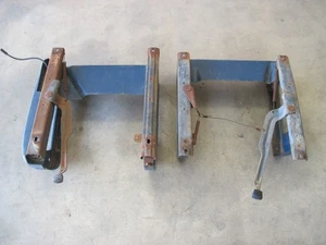 87-91 CHEVY K5 BLAZER GMC JIMMY BUCKET SEAT BRACKETS TRACKS RISERS - Picture 1 of 9