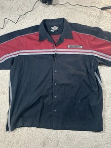 Harley Davidson Bikerhemd 3XL Kurzarm Knopfleiste bestickt - Bild 1 von 6