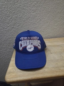 '47 MLB Los Angeles Dodgers Foam Trucker 1988 World Series Champions Hat w/Patch - Picture 1 of 6