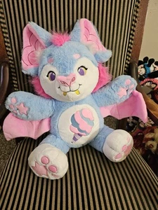 Snughouls Fairy Floss Cotton Candy Bat Plush Spooky Cute Pink Blue Nwt - Picture 1 of 4