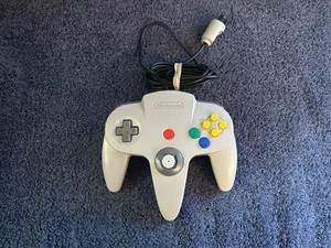 Nintendo 64 N64 Controller NUS-005 Original Gray OEM Authentic Tested - Picture 1 of 7