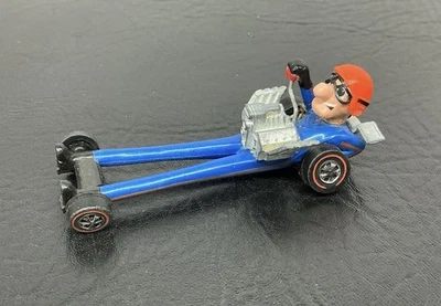 Vtg Hot Wheels RedlineFARBS HY GEAR Dragster Car Kook w/Goggles Mattel - Image 1 of 4