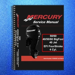 Mercury 40 50 60 BigFoot 40 Jet EFI Viertakt 4 Zyl SERVICE MANUAL - COVER - Bild 1 von 15