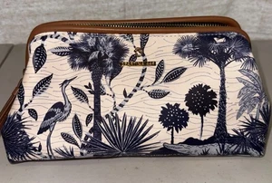 Bolso/estuche de viaje/cosméticos Spartina 449 Ashley River paisaje azul - Imagen 1 de 8