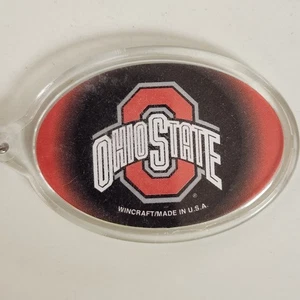 Ohio State Buckeyes Acrylic Keychain Keyring Football New Officially Lic - Picture 1 of 3