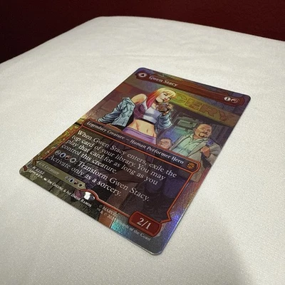 X1 Foil Borderless Gwen Stacy #0202 from SPM - Image 1 of 4