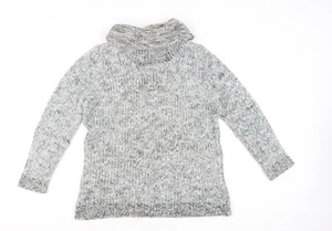 M&Co Women's Grey Knit Pullover Jumper Size 16 - Picture 1 of 12