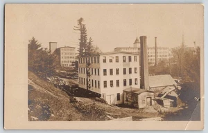 Postcard RPPC - Unidentified Industrial Building - Picture 1 of 2