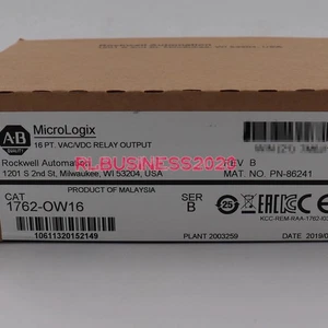 New Factory Sealed AB 1762-OW16 SER B MicroLogix 16 Point Relay Output Module - Picture 1 of 8